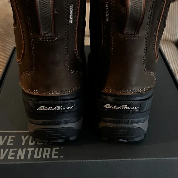 Eddie Bauer Men’s Pull on Timber Snowfoil Boots 9M - Picture 5 of 12